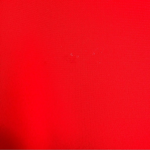 Addition Elle Red Sheer Ruffle Sleeveless Blouse Size 16 - Picture 9 of 11